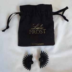 Lulu Frost Black Beacon Earrings - vintage inspired